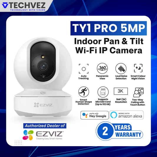 EZVIZ TY1 Pro 5MP 3K Indoor WiFi Camera Pan Tilt