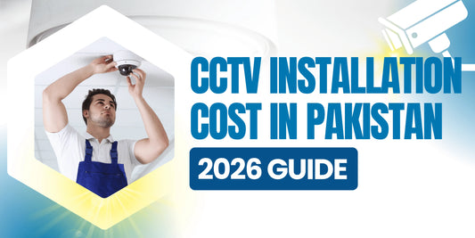 TECHVEZ technician installing EZVIZ WiFi CCTV cameras in Pakistan