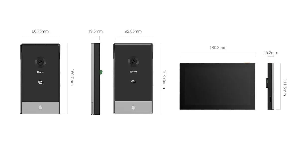 EZVIZ HP5 Smart Video Doorphone | 1080p Touch Screen