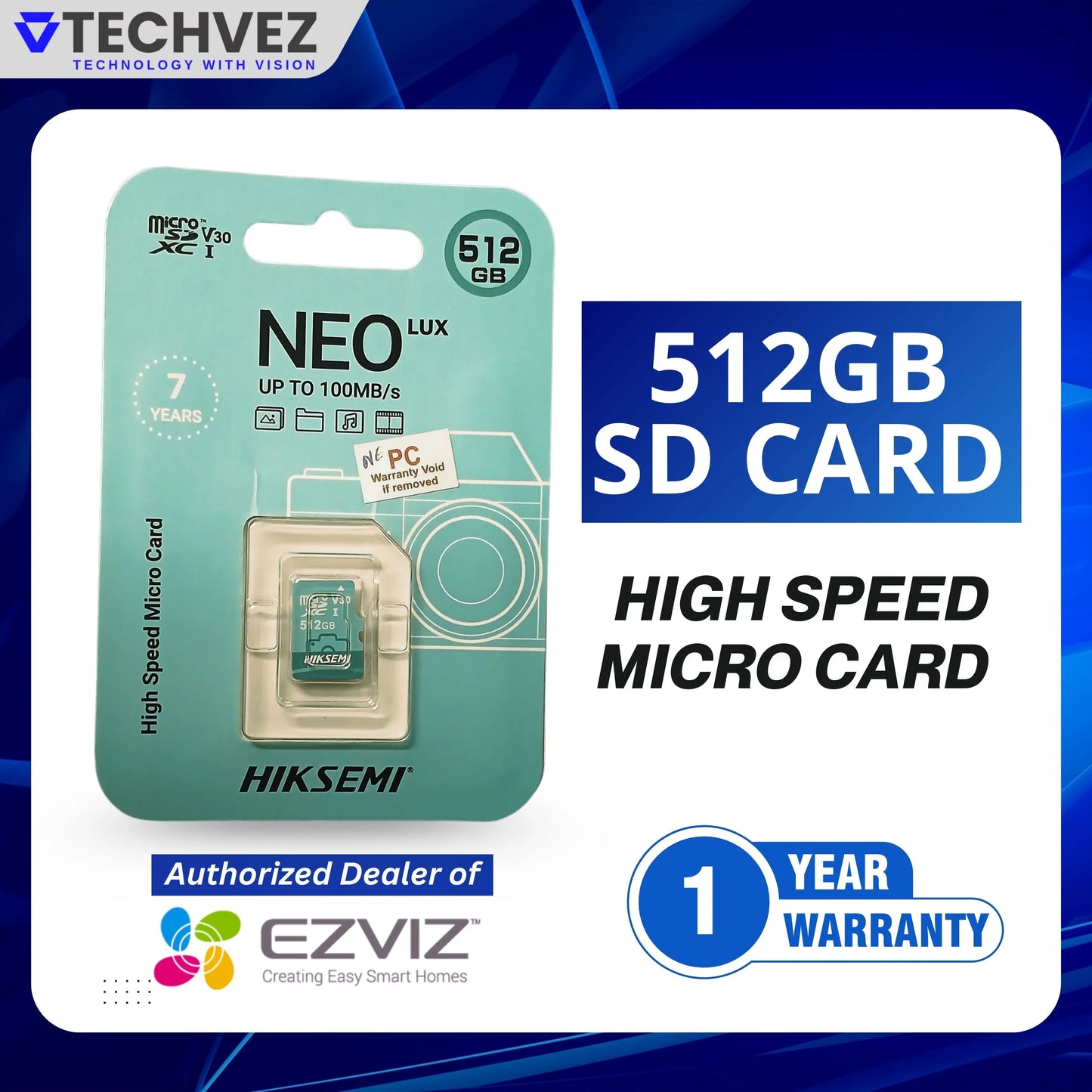HIKSEMI 512GB SD Card High Speed Storage
