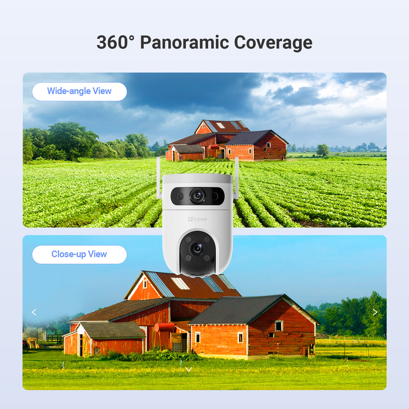 EZVIZ H9C Dual Lens 3MP + 3MP Wireless Pan Tilt WiFi Camera