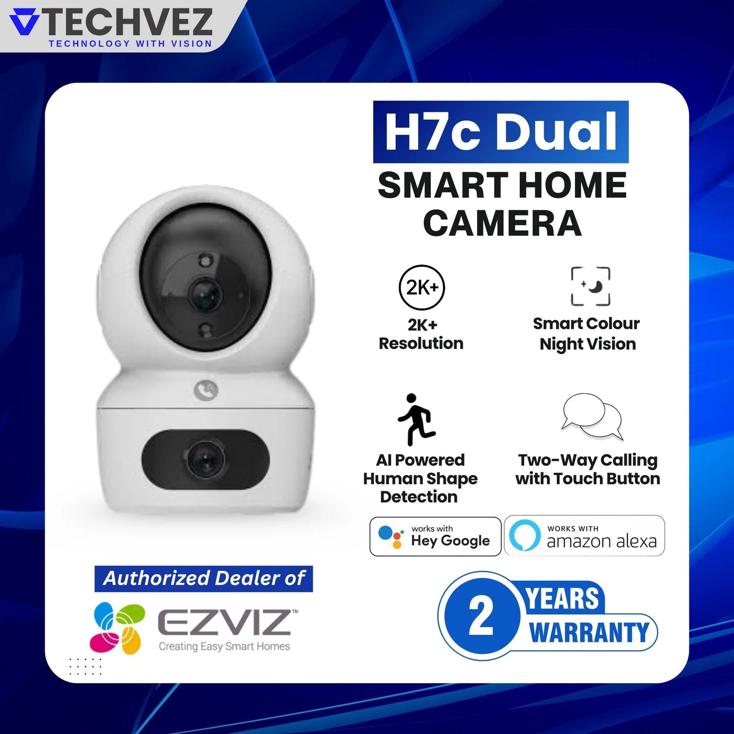 EZVIZ H7C Dual 2K Indoor WiFi Camera