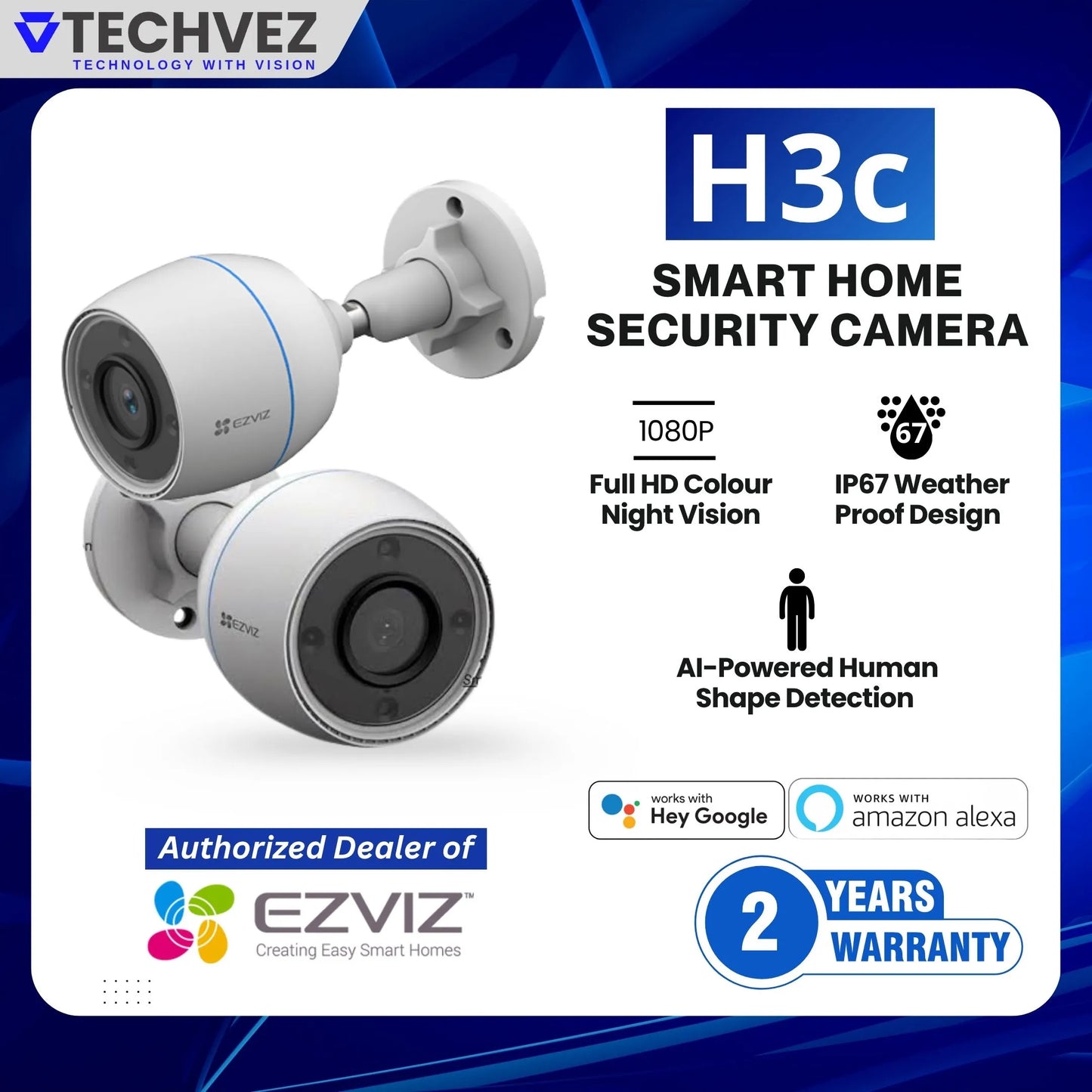 EZVIZ H3C 1080P Outdoor WiFi Camera