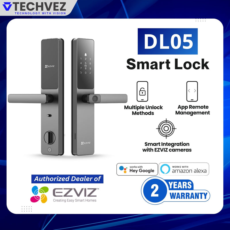 EZVIZ DL05 Smart Fingerprint Door Lock by Hikvision