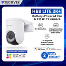 EZVIZ HB8 Lite 4MP 2K⁺ Smart Battery WiFi Camera by Hikvision